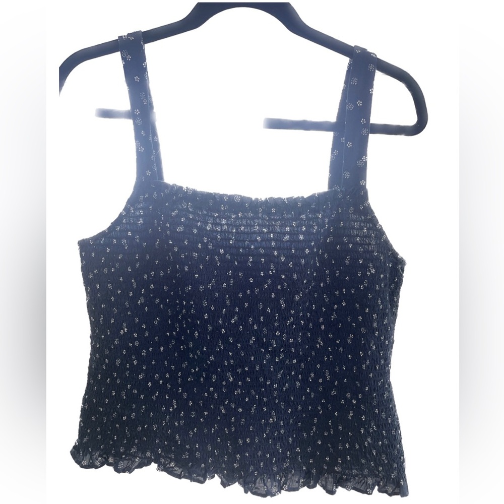 Madewell Lucie Smocked Floral Tank